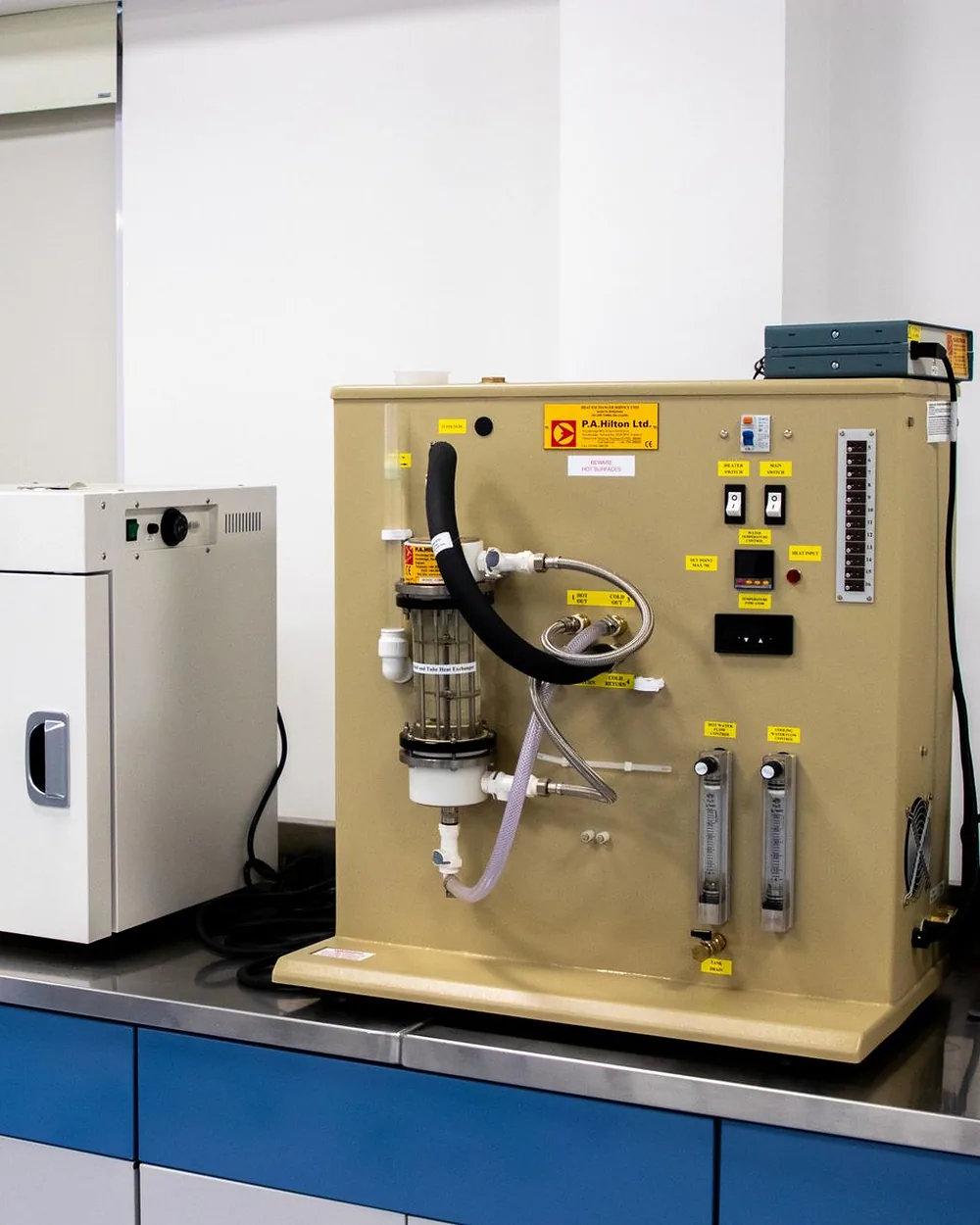 A laboratory lined with instruments and equipment